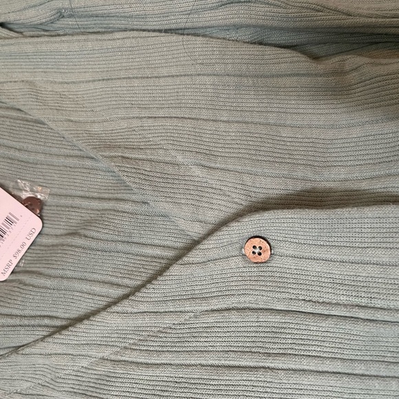 Free People Dana April Mist Womens Top Pant Set Ribbed Midweight Sleeveless - Picture 5 of 6